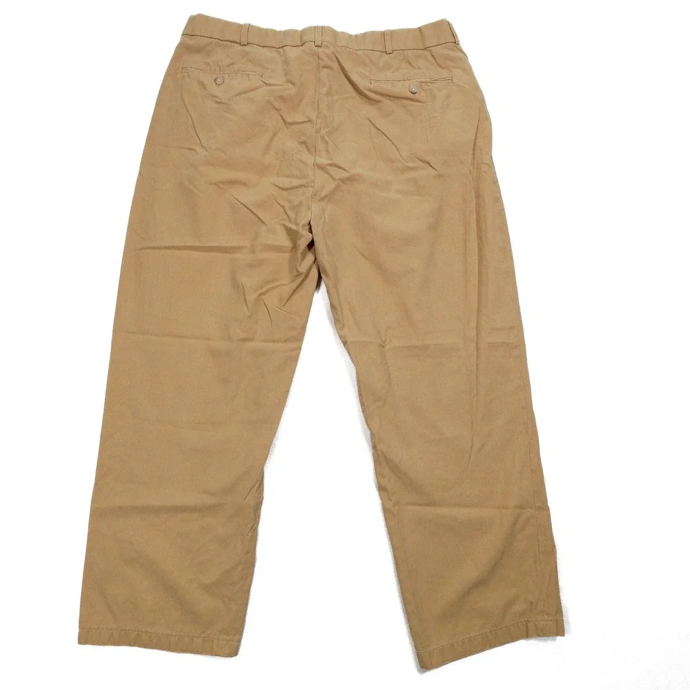 POLO RALPH LAUREN Men's 36x30 Tan Silk Cotton‎ Blend Straight Leg Chino Pants